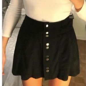 Zara suede black skirt